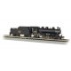 2-6-2 Prairie - Standard DC -- Chicago, Burlington & Quincy 2090 (black, graphite, yellow, red), N, Bachmann Industries 51556