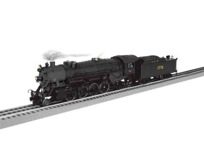 USRA 2-8-2 Heavy Mikado - 3-Rail w/Legacy Sound, Control & Smoke -- Louisville & Nashville 1776 (black, graphite, yellow), O, Li