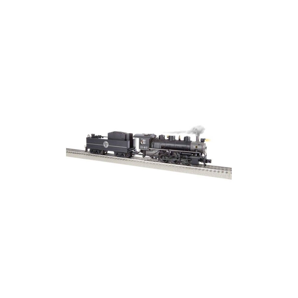 USRA 0-6-0 - 3-Rail w/Legacy Sound, Control & Smoke -- Atlantic Coast Line 1140 (black, white), O, Lionel 2531130