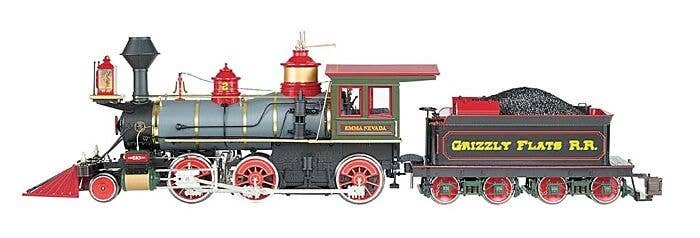 2-6-0 - Standard DC - Spectrum(R) -- Grizzly Flats RR (Ward Kimball Scheme, black, red, Russian Iron, brass, gold, G, Bachmann I