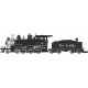 4-6-0 - Standard DC - Sound-Ready with Installed Speaker -- Denver & Rio Grande Western 170 (black, silver), G, Bachmann Industr