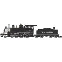 4-6-0 - Standard DC - Sound-Ready with Installed Speaker -- Denver & Rio Grande Western 170 (black, silver), G, Bachmann Industr