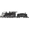 4-6-0 - Standard DC - Sound-Ready with Installed Speaker -- Denver & Rio Grande Western 170 (black, silver), G, Bachmann Industr