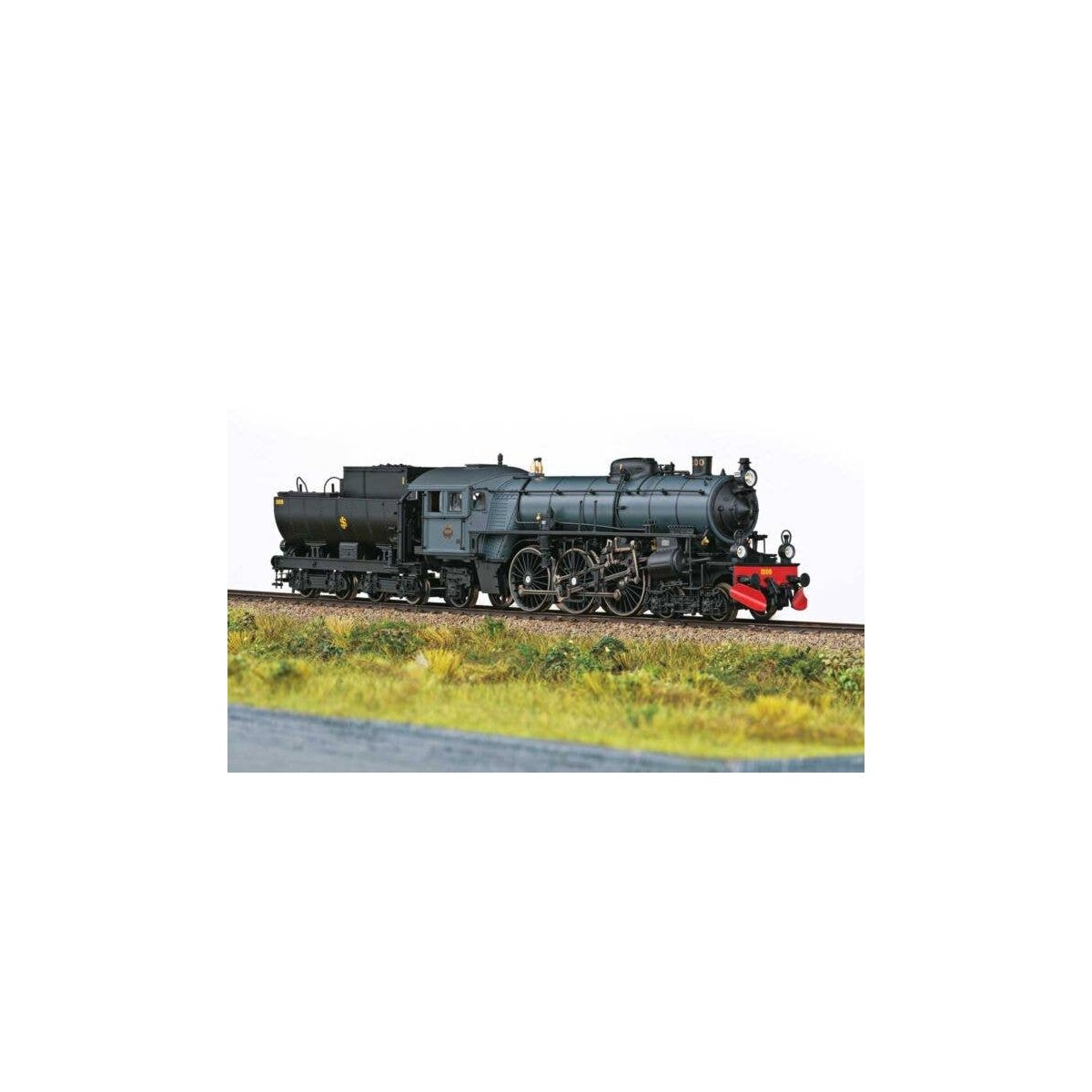 Class F 1200 4-6-2 - Sound and DCC -- Swedish Railroad Museum 1200 (Era VI 2024, gray, black, red), HO, Trix 25490