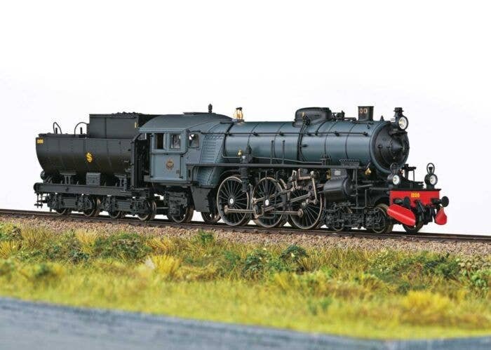 Class F 1200 4-6-2 - Sound and DCC -- Swedish Railroad Museum 1200 (Era VI 2024, gray, black, red), HO, Trix 25490