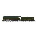 Class I-5 4-6-4 - Sound and DCC - Paragon4(TM) Brass Hybrid -- New Haven 1400 (Fantasy Scheme, green, yellow), HO, Broadway Limi