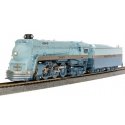 3465 Class 4-6-4 Hudson - Standard DC - Stealth Brass Hybrid -- Santa Fe 3460 (1951-1953, Blue Goose, blue, white), HO, Broadway