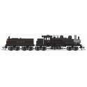 Class D 4-Truck Shay - Standard DC - Stealth -- Greenbrier, Cheat & Elk 14 (black, graphite), HO, Broadway Limited Imports 8261