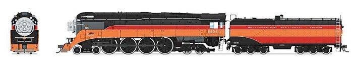 Class GS-4 4-8-4 - Sound and DCC - Paragon4(TM) -- Southern Pacific 4434 (Daylight black, orange, red), HO, Broadway Limited Imp