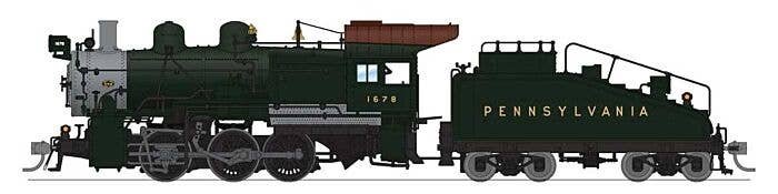 PRR Class B6sb 0-6-0 Switcher - Sound and DCC - Paragon4(TM) -- Pennsylvania Railroad 1678 (Brunswick Green, graphite Futura Let