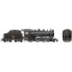 Class D10h 4-6-0 - Standard DC -- Dominion Atlantic 1040 (black), HO, Rapido Trains Inc 602011