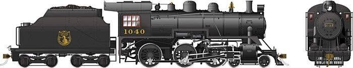 Class D10h 4-6-0 - Standard DC -- Dominion Atlantic 1040 (black), HO, Rapido Trains Inc 602011