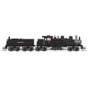 Class D 4-Truck Shay - Sound and DCC - Paragon4(TM) -- Mower Lumber Co. 12 (black, graphite), HO, Broadway Limited Imports 7822