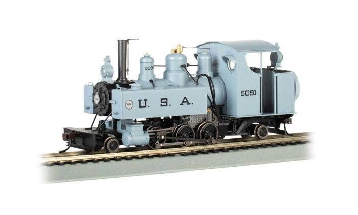 Baldwin Class 10 Trench Engine 2-6-2T - WowSound(R) and DCC - Spectrum -- U.S.A. 5091 (gray, black), On30, Bachmann Industries 2