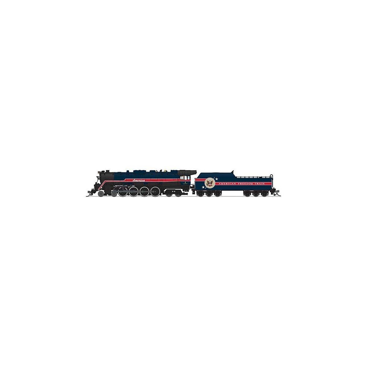 RDG Class T-1 4-8-4 - Sound and DCC - Paragon4(TM) -- American Freedom Train 1 (1976 black, blue, red), N, Broadway Limited Impo