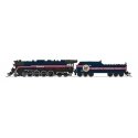 RDG Class T-1 4-8-4 - Sound and DCC - Paragon4(TM) -- American Freedom Train 1 (1976 black, blue, red), N, Broadway Limited Impo