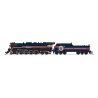 RDG Class T-1 4-8-4 - Sound and DCC - Paragon4(TM) -- American Freedom Train 1 (1976 black, blue, red), N, Broadway Limited Impo