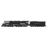 4-6-6-4 Challenger Late Version - Standard DC - Stealth -- Clinchfield 670 (Coal Tender, black, graphite), N, Broadway Limited I