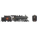 Class H-6-g 4-6-0 with Wood Cab - LokSound and DCC -- Canadian National 1377 (black, red, Tilted Wafer Logo), HO, Rapido Trains 
