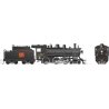 Class H-6-g 4-6-0 with Wood Cab - LokSound and DCC -- Canadian National 1377 (black, red, Tilted Wafer Logo), HO, Rapido Trains 