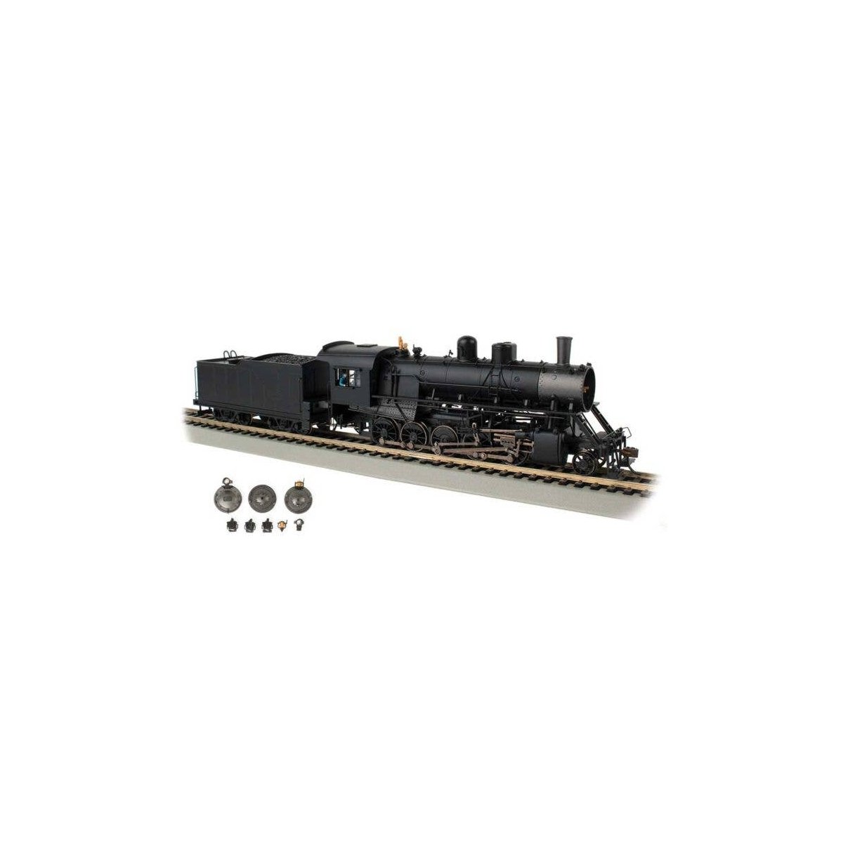 Baldwin 2-10-0 Russian Decapod - WowSound(R) and DCC - Spectrum(R) -- Painted, Unlettered (black, graphite), HO, Bachmann Indust