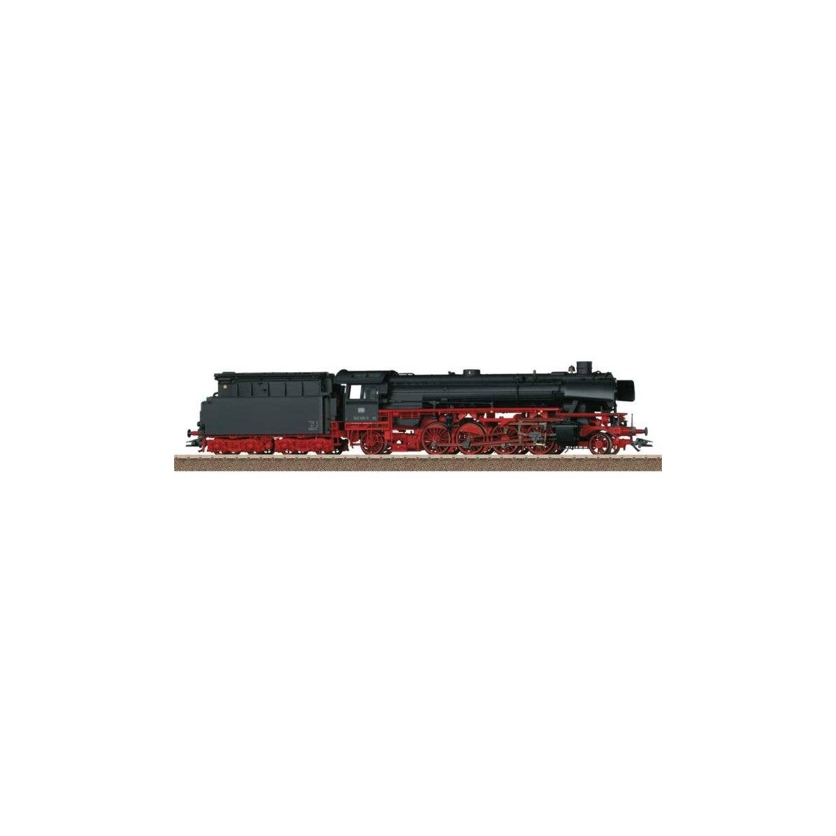 Class 042 2-8-2 Oil Tender - Sound and DCC -- German Federal Railroad DB 042 206-3 (Era IV 1970, black, red), HO, Trix 25042