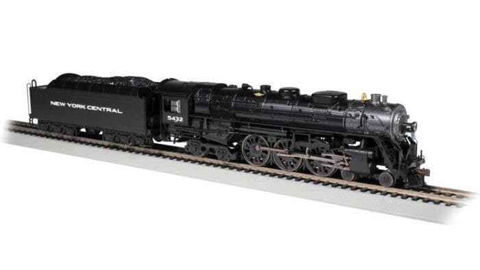 Class J3a 4-6-4 Hudson - WOWSound(R) and DCC -- New York Central 5432 (black, graphite Gothic Lettering), HO, Bachmann Industrie