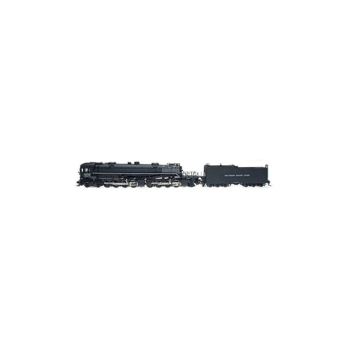 Steam AC-11 4-8-8-2 Cab-Forward - Standard DC -- Southern Pacific 4252 (black, Lines Lettering), HO, Intermountain Railway Compa