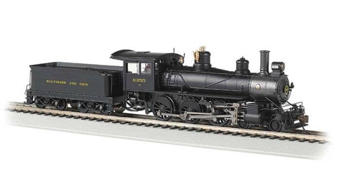 Baldwin 4-6-0 - Standard DC -- Baltimore & Ohio 1355 (black, graphite), HO, Bachmann Industries 52207