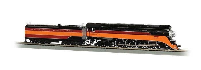 Class GS4 4-8-4 w/Sound & DCC -- Southern Pacific 4449 (Railfan Version Daylight black, orange Lines Lette, HO, Bachmann Industr