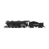 USRA 4-6-2 Heavy Pacific - Standard DC - Stealth -- Santa Fe 3419 (black, silver), N, Broadway Limited Imports 8060