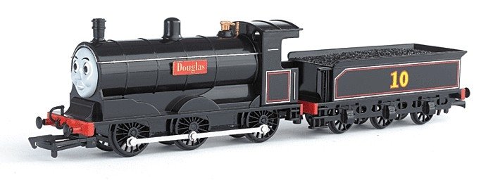 Thomas & Friends(TM) Locomotive with Moving Eyes -- Douglas the Scottish Twin 10, HO, Bachmann Industries 58808