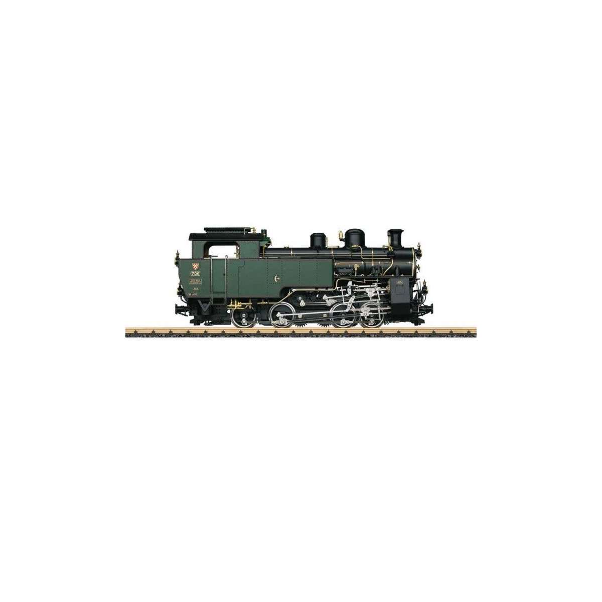 Class HG 4/4 0-4-4-0T Rack-Cog Locomotive - Sound, Smoke and DCC -- Furka-Bergstrecke Steam Railway 708 (Era VI, green, black), 
