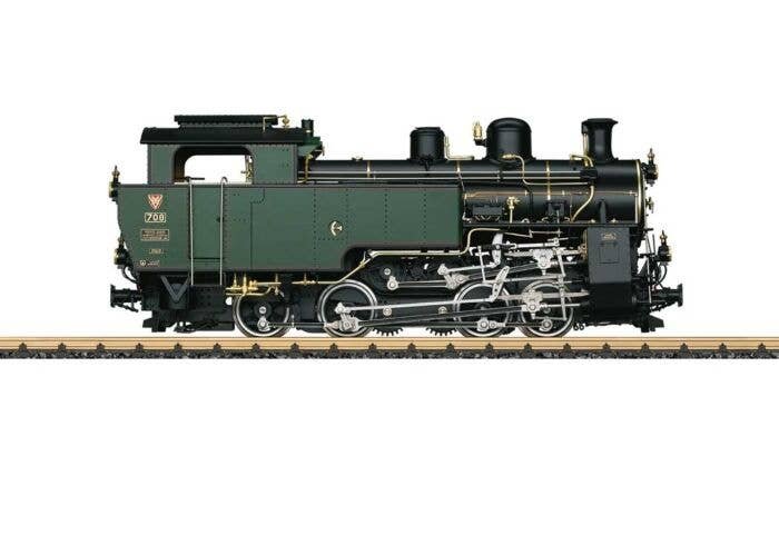 Class HG 4/4 0-4-4-0T Rack-Cog Locomotive - Sound, Smoke and DCC -- Furka-Bergstrecke Steam Railway 708 (Era VI, green, black), 