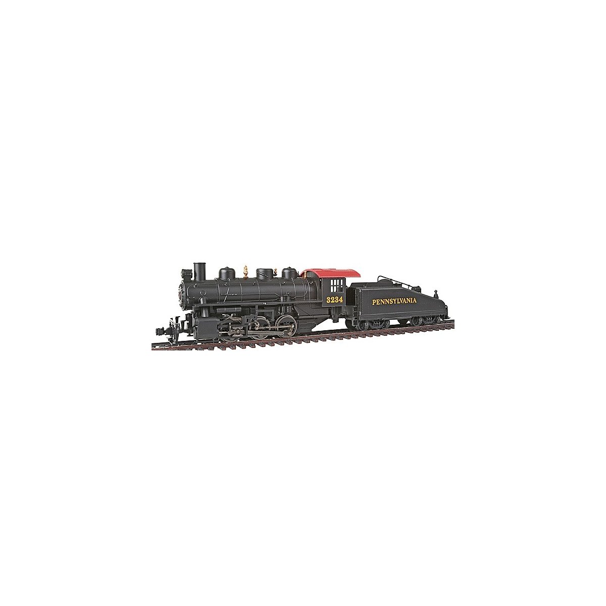 USRA 0-6-0 Switcher w/Slope-Back Tender - Standard DC -- Pennsylvania Railroad 3234, HO, Bachmann Industries 50615