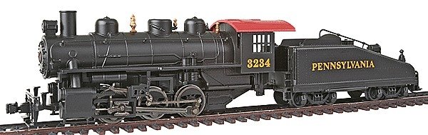 USRA 0-6-0 Switcher w/Slope-Back Tender - Standard DC -- Pennsylvania Railroad 3234, HO, Bachmann Industries 50615