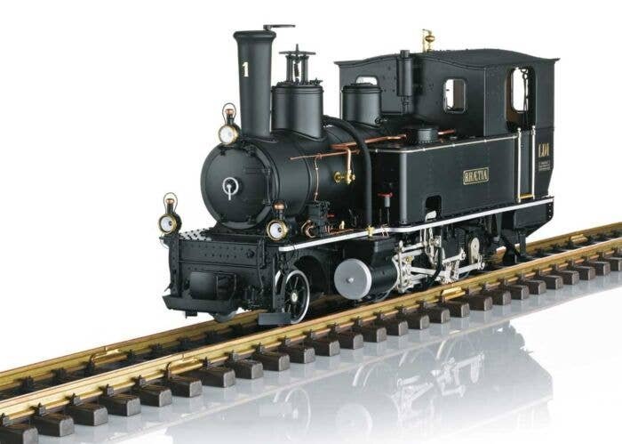 Class G 3/4 Steam 2-6-0T - Sound, DCC and Smoke -- Rhaetian Railroad LD1 Rhatia (Era I, green, black), G, LGB 26274