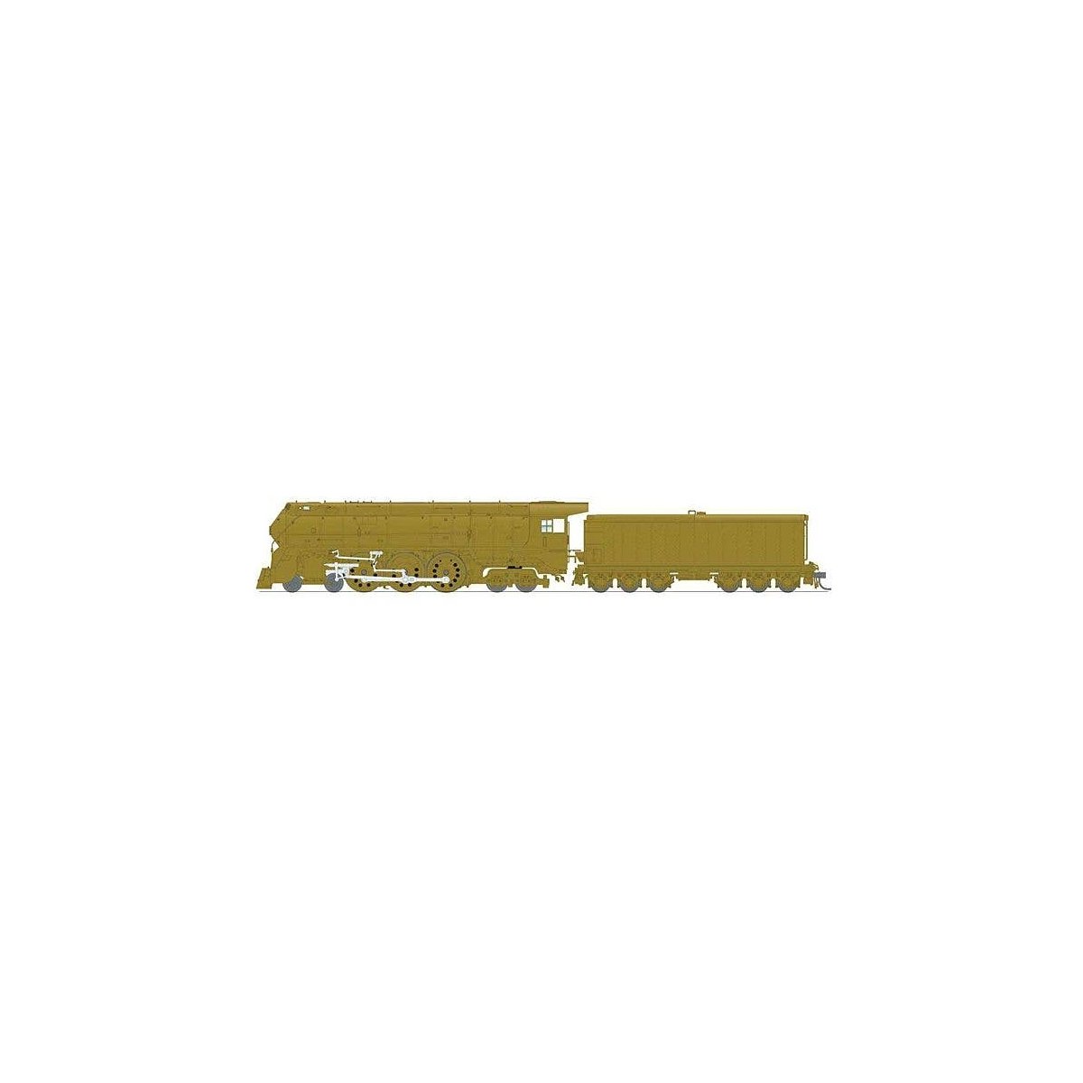 Class I-5 4-6-4 - Sound and DCC - Paragon4(TM) Brass Hybrid -- Painted Brass, HO, Broadway Limited Imports 7878
