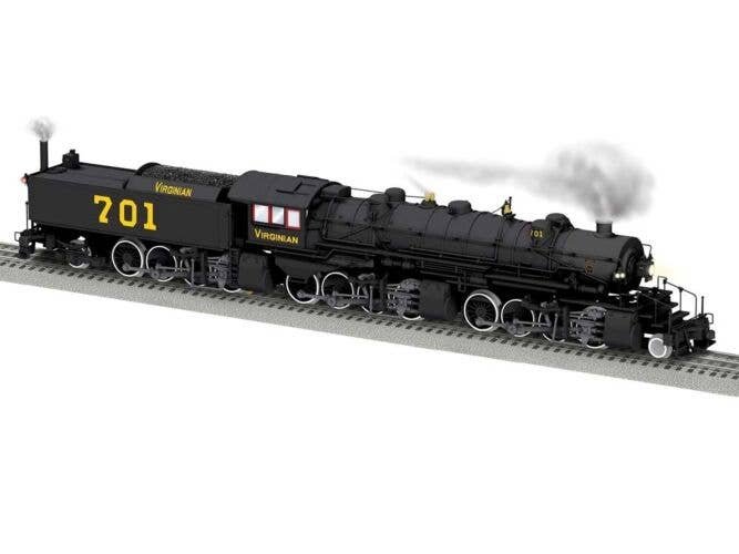 2-8-8-8-2 Triplex - 3-Rail w/Legacy Sound, Control & Smoke - Vision -- Virginian 701 (black, yellow), O, Lionel 2431070