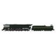 Class Q2 4-4-6-4 Duplex - Sstandard DC - Stealth Brass Hybrid -- Pennsylvania Railroad 6190 (Fantasy Scheme, Brunswick Green, gr