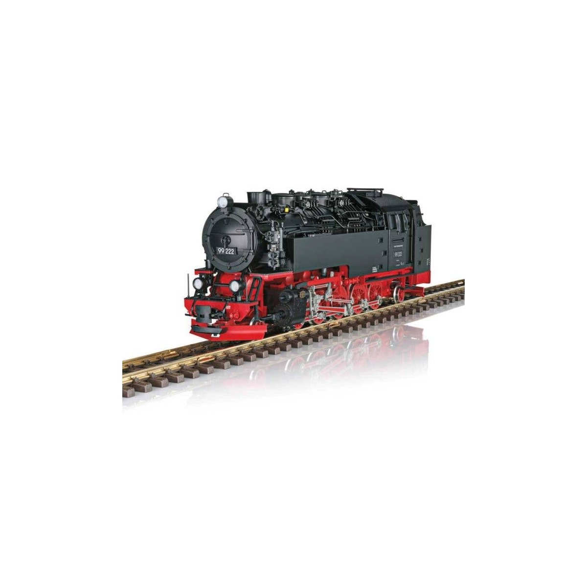 Class 99.22 2-10-2T - Sound and DCC -- Harz Narrow Gauge Railway HSB 99 222 (Era VI, black, red), G, LGB 26819