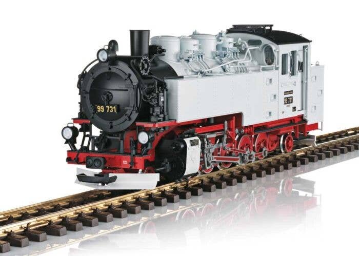 Class VII K 2-10-2T - Sound and DCC -- Zittau Narrow Gauge Railroad 99 7731 (Era VI, white, red, black), G, LGB 21482