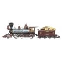 2-6-0 Mogul - Standard DC - Spectrum(R) -- Glenbrook (blue, brown, black, gold, red), G, Bachmann Industries 81486