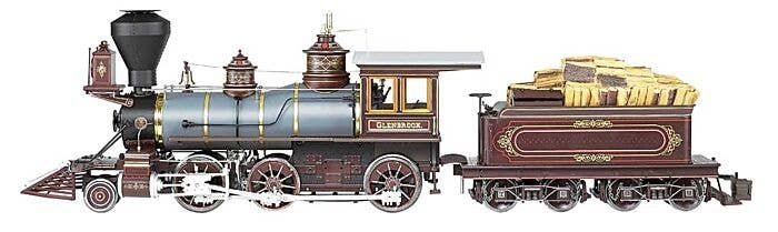 2-6-0 Mogul - Standard DC - Spectrum(R) -- Glenbrook (blue, brown, black, gold, red), G, Bachmann Industries 81486