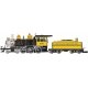 4-6-0 - Standard DC - Sound-Ready with Installed Speaker -- Denver & Rio Grande Western 176 (Bumblebee, yellow, black, silver), 