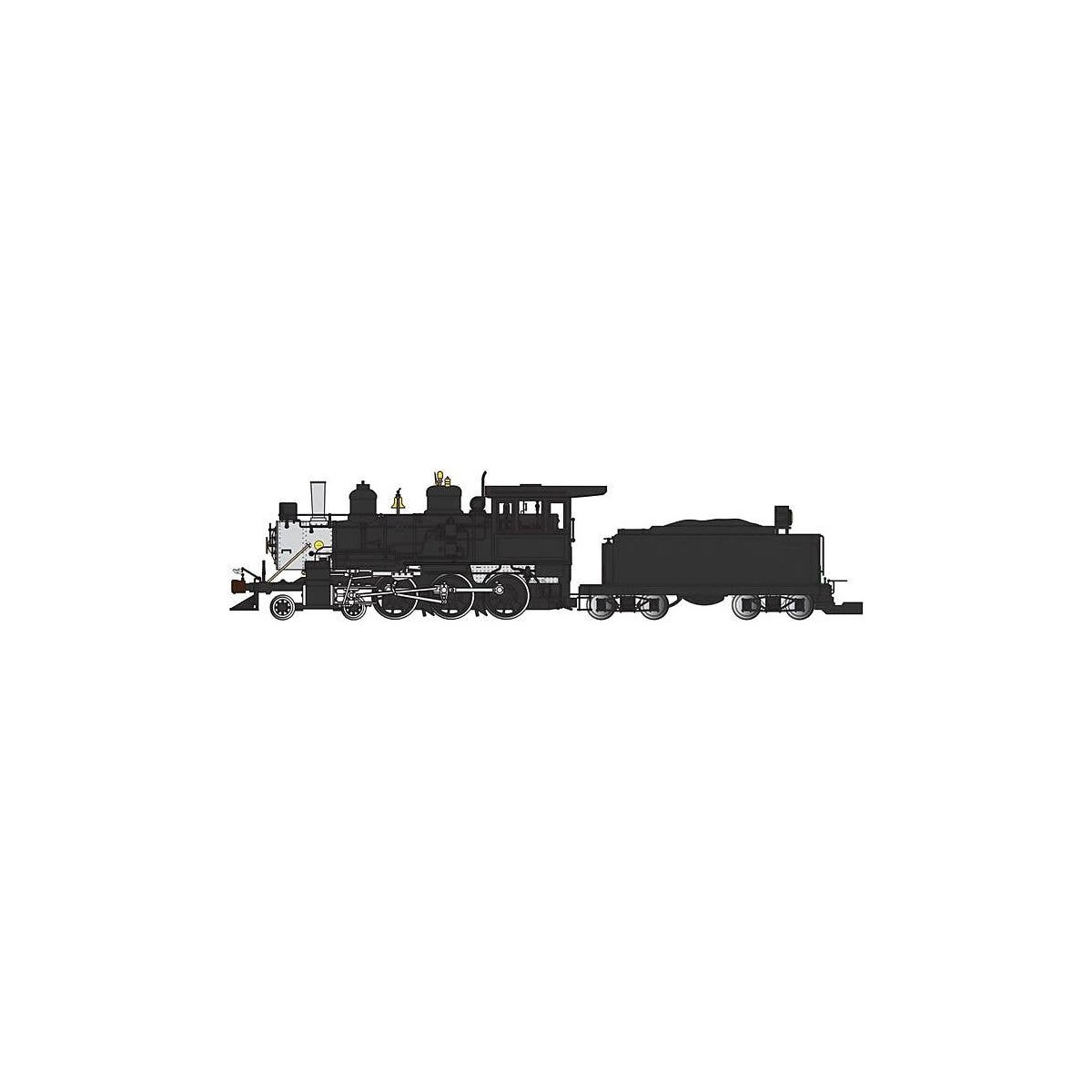 4-6-0 - Standard DC - Sound-Ready with Installed Speaker -- Painted, Unlettered (black, silver), G, Bachmann Industries 91804