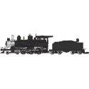 4-6-0 - Standard DC - Sound-Ready with Installed Speaker -- Painted, Unlettered (black, silver), G, Bachmann Industries 91804