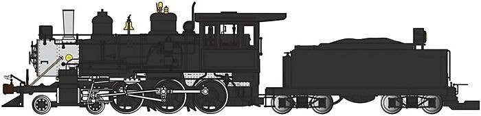 4-6-0 - Standard DC - Sound-Ready with Installed Speaker -- Painted, Unlettered (black, silver), G, Bachmann Industries 91804