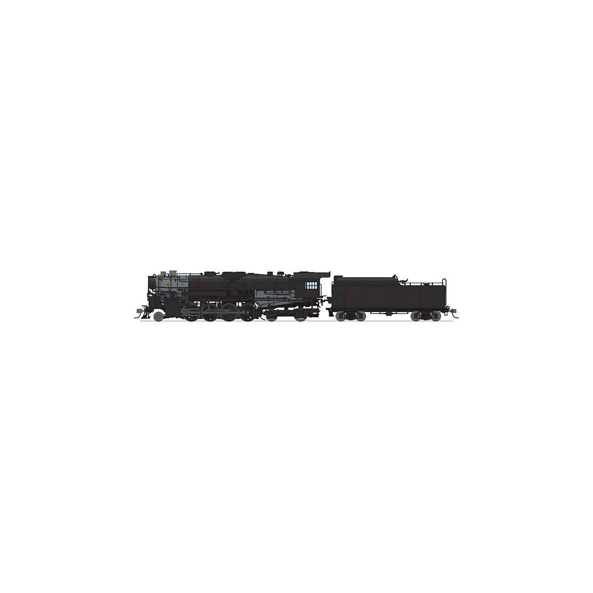 Class T1a 2-8-4 Berkshire with 4-Axle Tender - Sound, DCC & Smoke - Paragon4 -- Painted, Unlettered (black, graphite), HO, Broad