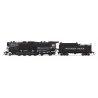 Class T1a 2-8-4 Berkshire Square Tender - Sound, DCC and Smoke - Paragon4(TM -- Southern Pacific 3509 (black, graphite, Large Le